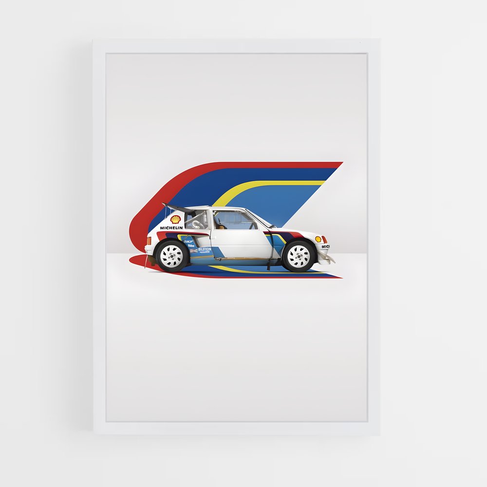 Poster Rallye Triumph – affiche Peugeot (vue 3)